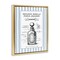 Stupell Industries French Perfume on Stripes Floating Frame, design by Lettered and Lined